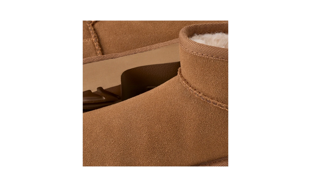 Overkicks - UGG Classic Ultra Mini New Heights Boot Chestnut (Kids) (1157732K-CHE) - imagen 5