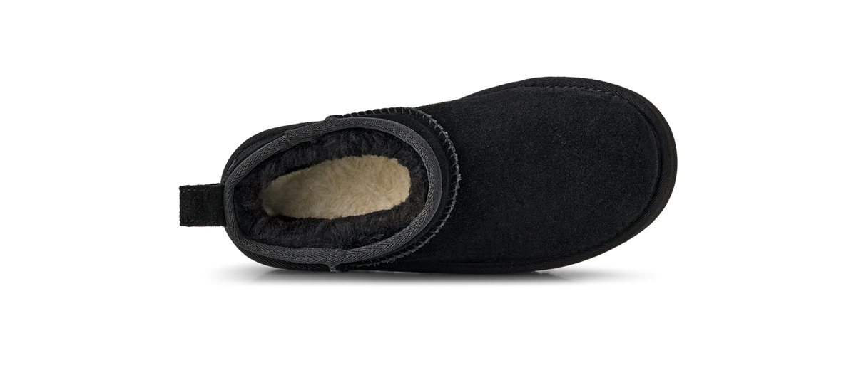 Overkicks - UGG Classic Ultra Mini Platform Boot Black (Kids) (1157791K-BLK) - imagen 6