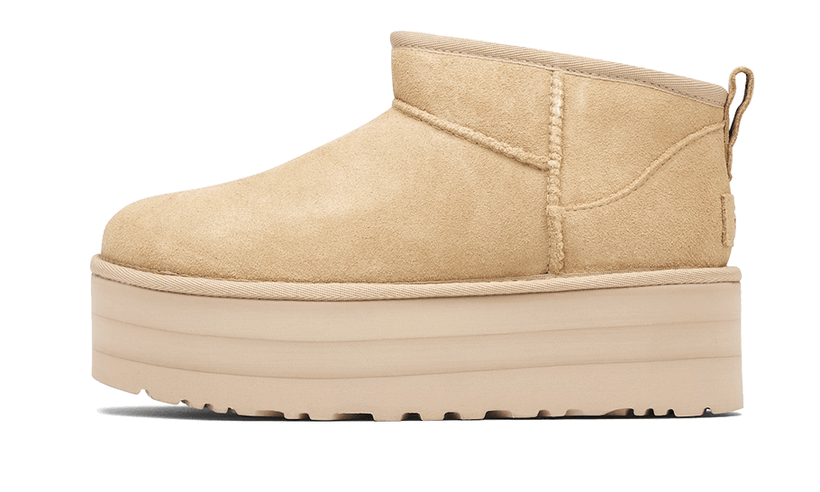 Overkicks - UGG Classic Ultra Mini Platform Boot Driftwood (Womens) (1135092-DRI) - vista lateral