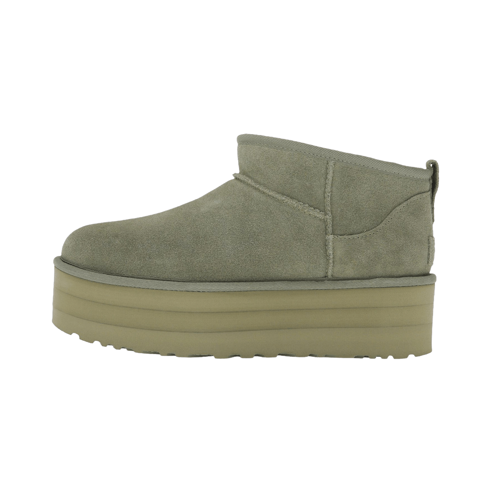 Overkicks - UGG Classic Ultra Mini Platform Boot Forest Night (Womens) (1135092-FRSN) - vista lateral
