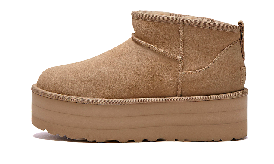 Overkicks - UGG Classic Ultra Mini Platform Boot Mustard Seed (Womens) (1135092-MDSD) - vista lateral