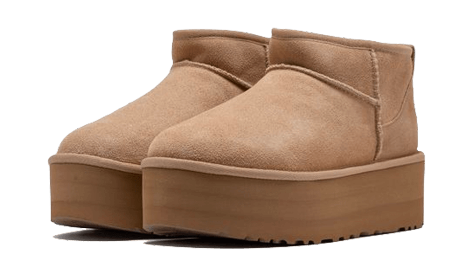 Overkicks - UGG Classic Ultra Mini Platform Boot Sand (Womens) (1135092-SAN) - vista trasera