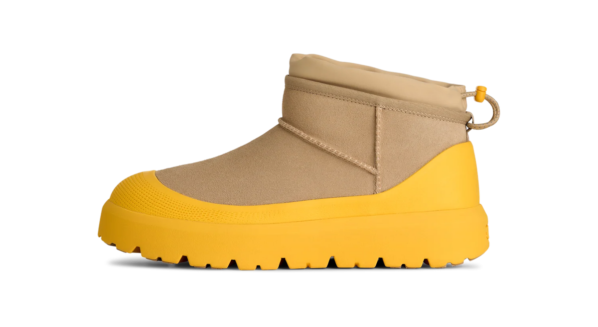 Overkicks - UGG Classic Ultra Mini Weather Hybrid Boot Mustard Seed Summer Wheat (1174196-MMM) - vista lateral