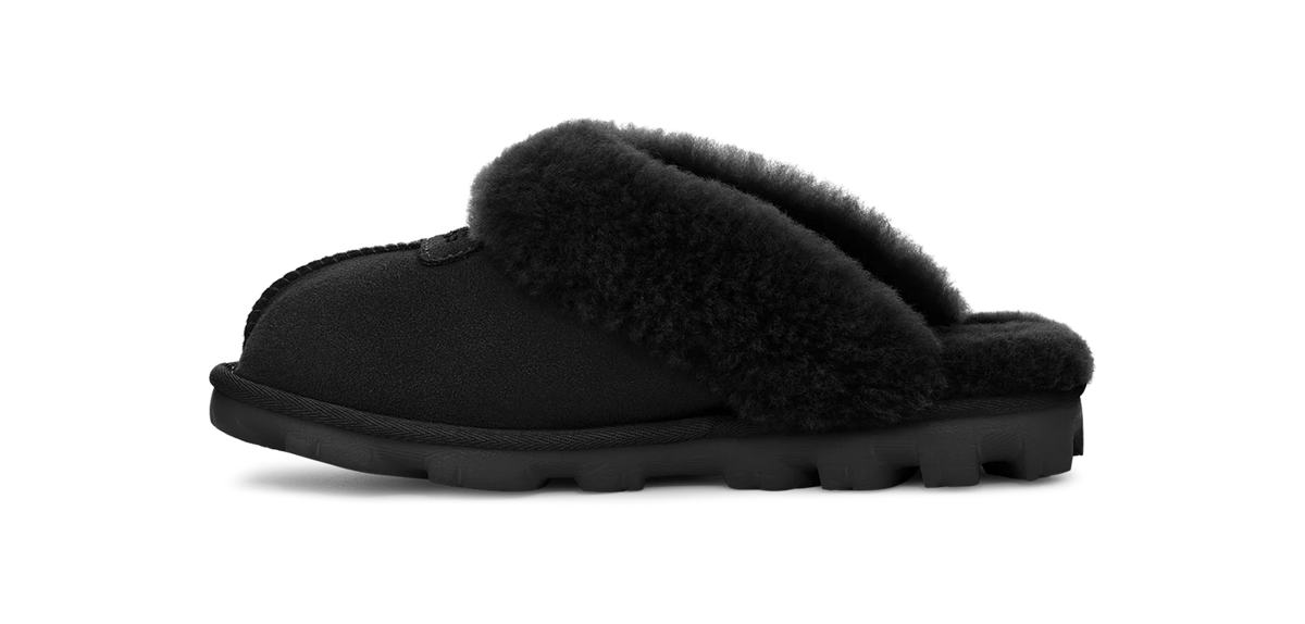 Overkicks - UGG Coquette Slipper Black (Womens) (5125-BLK) - par completo