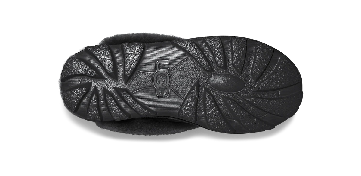 Overkicks - UGG Coquette Slipper Black (Womens) (5125-BLK) - detalle talon