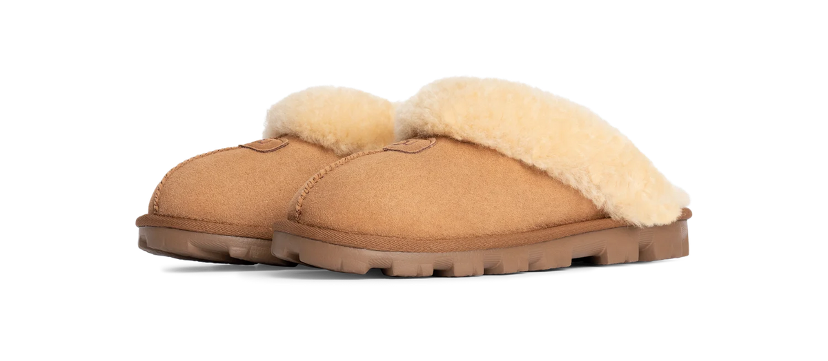 Overkicks - UGG Coquette Slipper Chestnut (Womens) (5125-CHE) - vista trasera