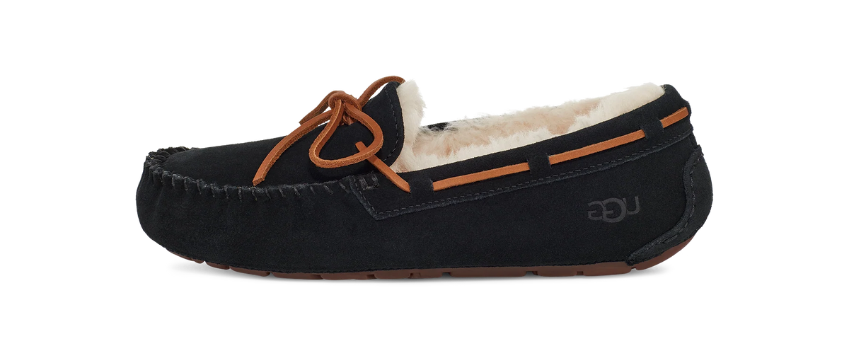 Overkicks - UGG Dakota Slipper Black (Womens) (1107949-BLK) - vista lateral
