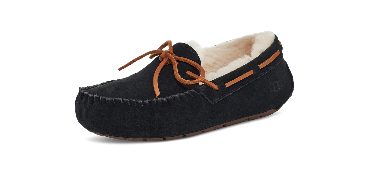 Overkicks - UGG Dakota Slipper Black (Womens) (1107949-BLK) - vista trasera