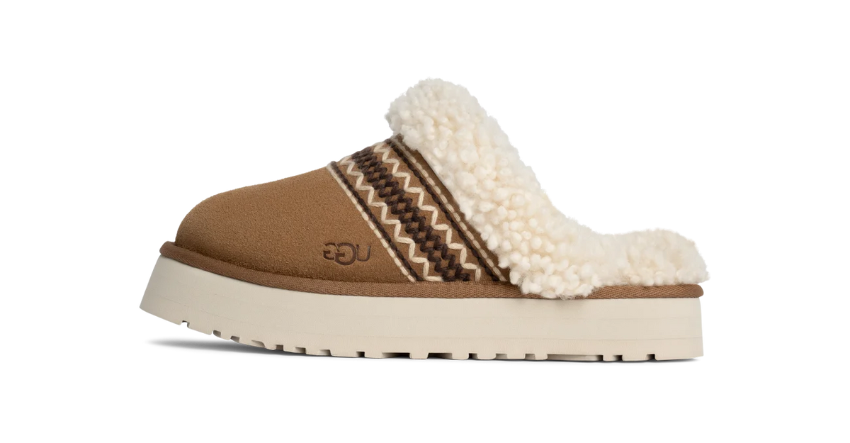 Overkicks - UGG Disquette Atherson Slipper Chestnut (Womens) (1158282-CHE) - vista lateral