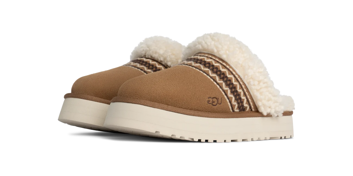 Overkicks - UGG Disquette Atherson Slipper Chestnut (Womens) (1158282-CHE) - vista trasera