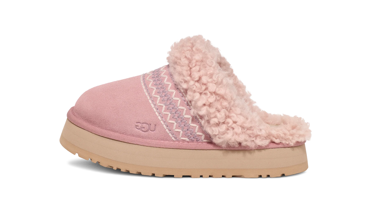 Overkicks - UGG Disquette Atherson Slipper Rose Grey (Womens) (1158282-RSGRY) - vista lateral