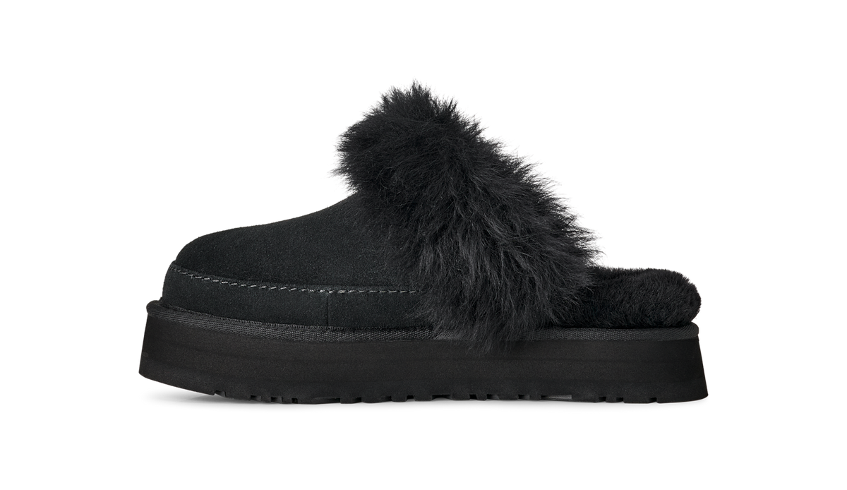 Overkicks - UGG Disquette Chalet Slipper Black (Womens) (1173930-BLK) - par completo