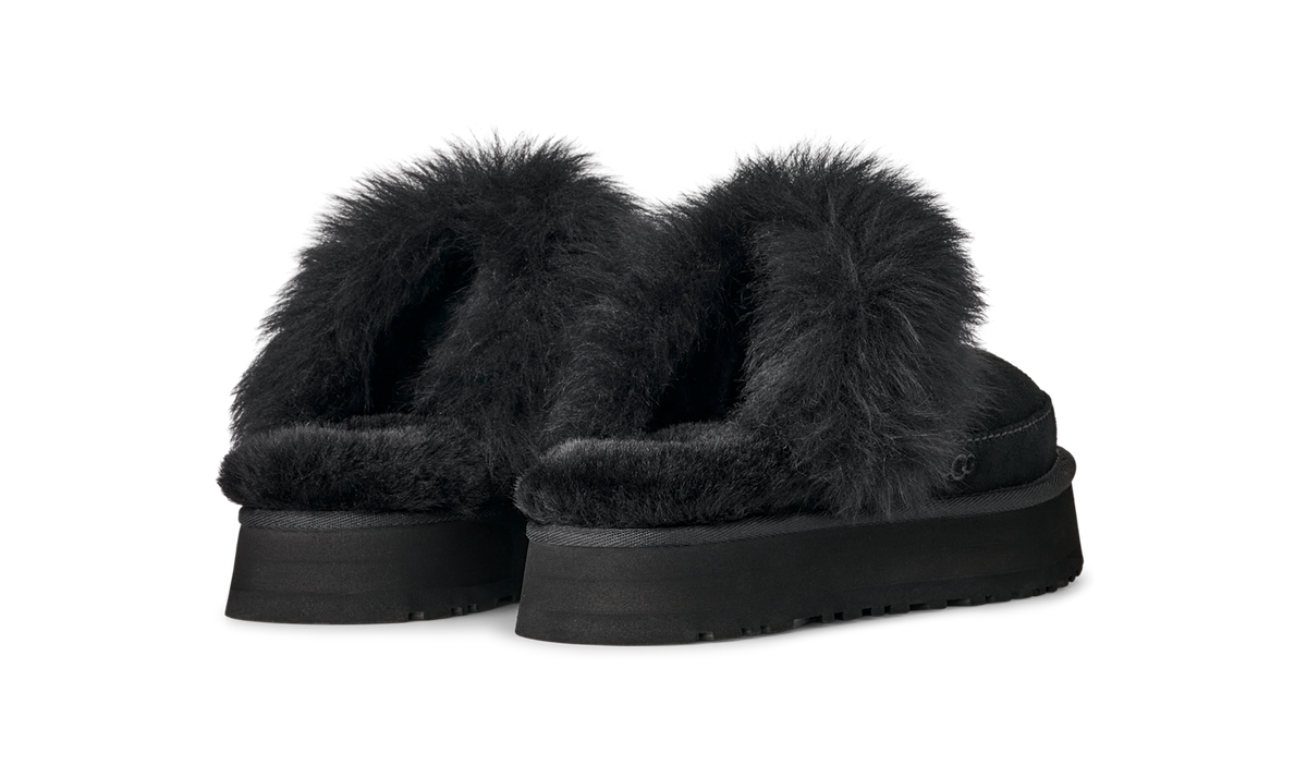 Overkicks - UGG Disquette Chalet Slipper Black (Womens) (1173930-BLK) - detalle suela