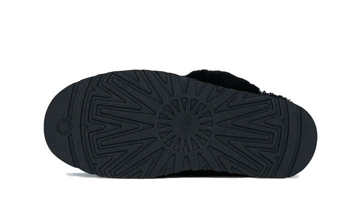 Overkicks - UGG Disquette Slipper Black (Womens) (1122550-BLK) - vista trasera