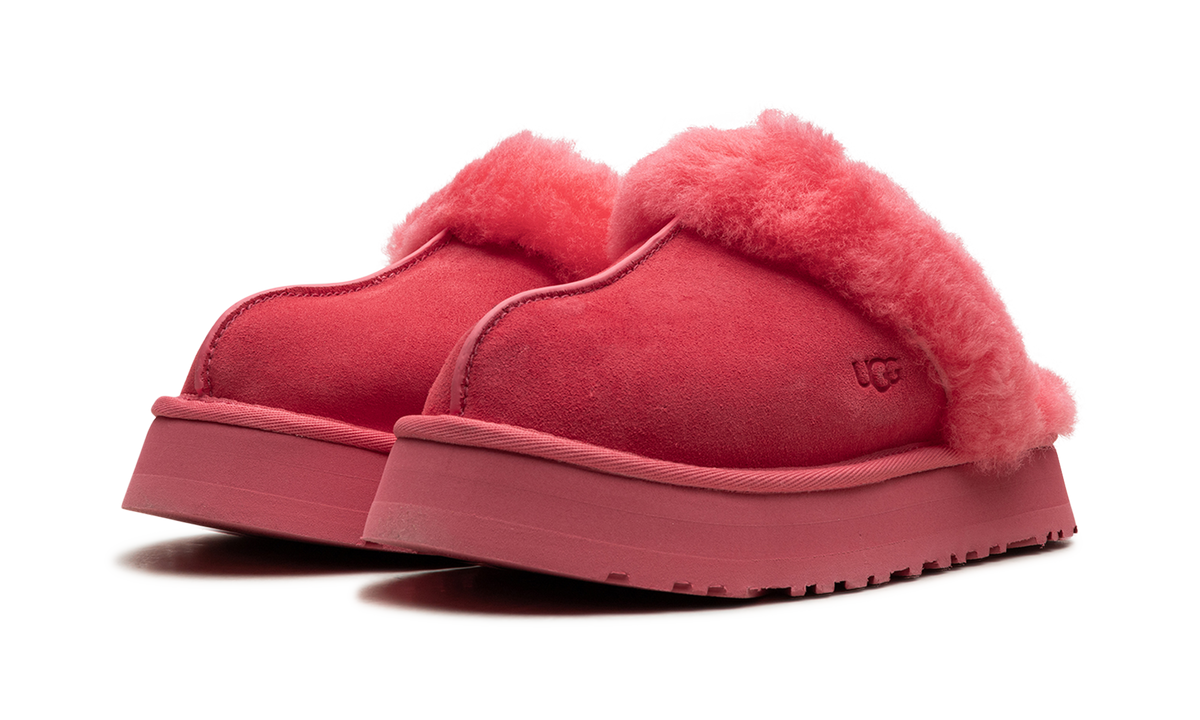 Overkicks - UGG Disquette Slipper Pink Glow (Womens) (1122550-PGW) - vista trasera