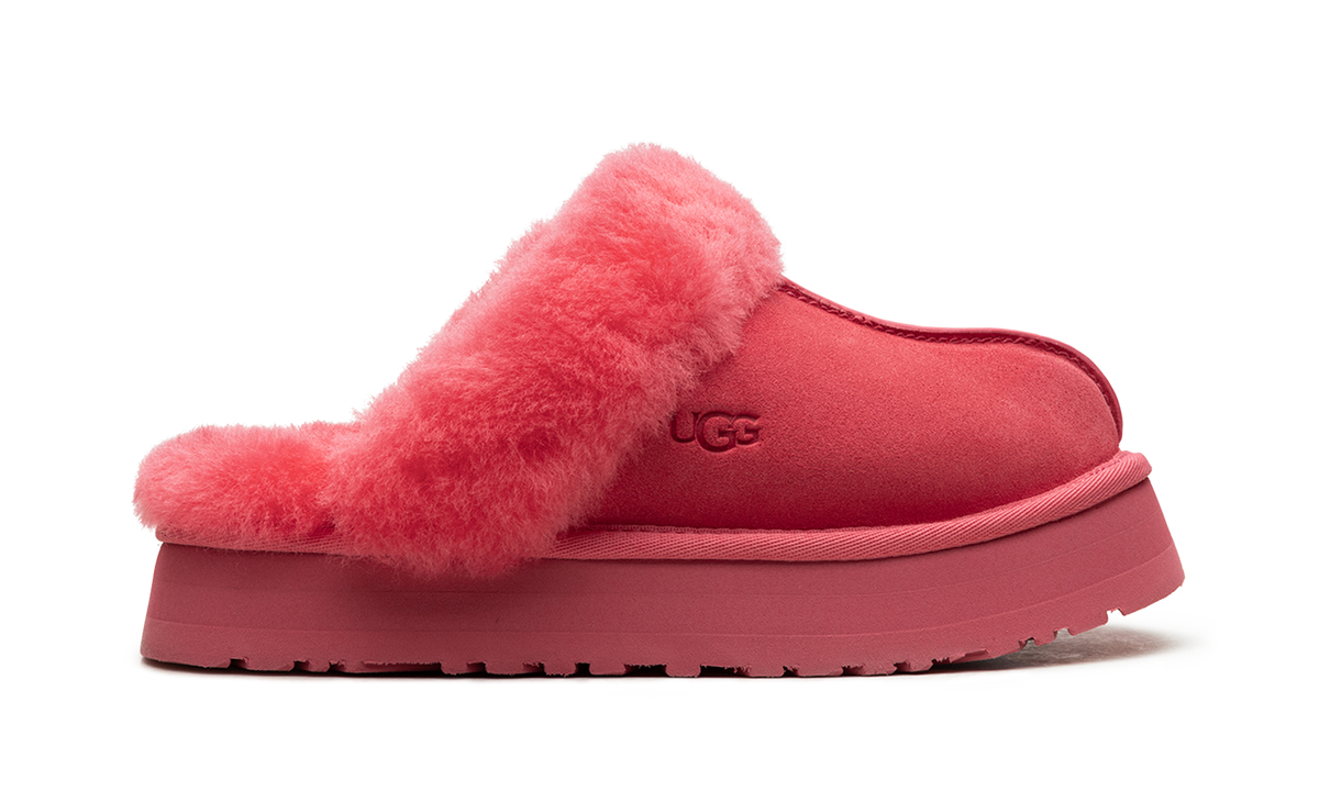 Overkicks - UGG Disquette Slipper Pink Glow (Womens) (1122550-PGW) - detalle talon