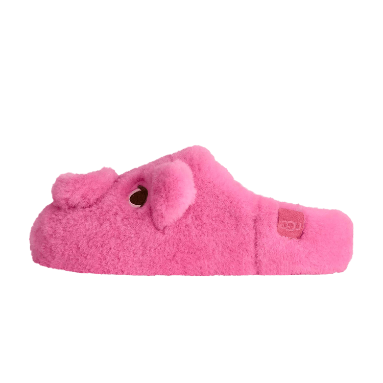 Overkicks - UGG Elea Pooch Slip-On Slipper Pink Laquer (Women's) (1183390-PLQ) - vista lateral