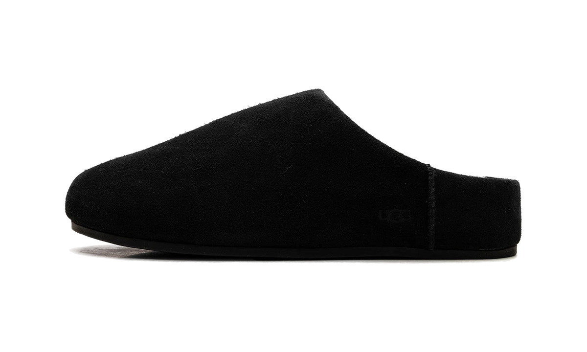 Overkicks - UGG Elea Slip-On Slipper Black (Womens) (1171390-BLK) - vista lateral