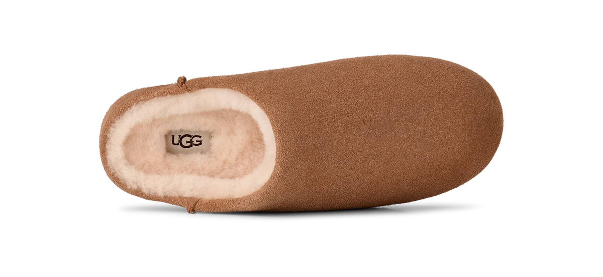 Overkicks - UGG Elea Slip-On Slipper Chestnut (Womens) (1171390-CHE) - detalle talon