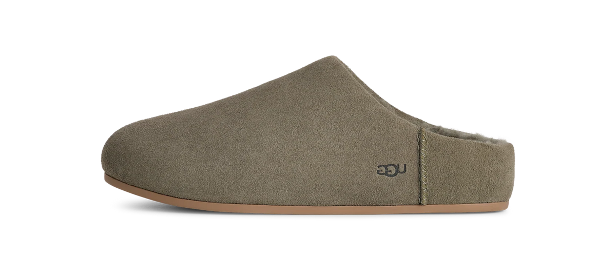 Overkicks - UGG Elea Slip-On Slipper Moss Green (Womens) (1171390-MSG) - vista lateral