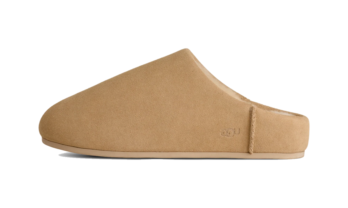 Overkicks - UGG Elea Slip-On Slipper Sand (Womens) (1171390-SAN) - vista lateral