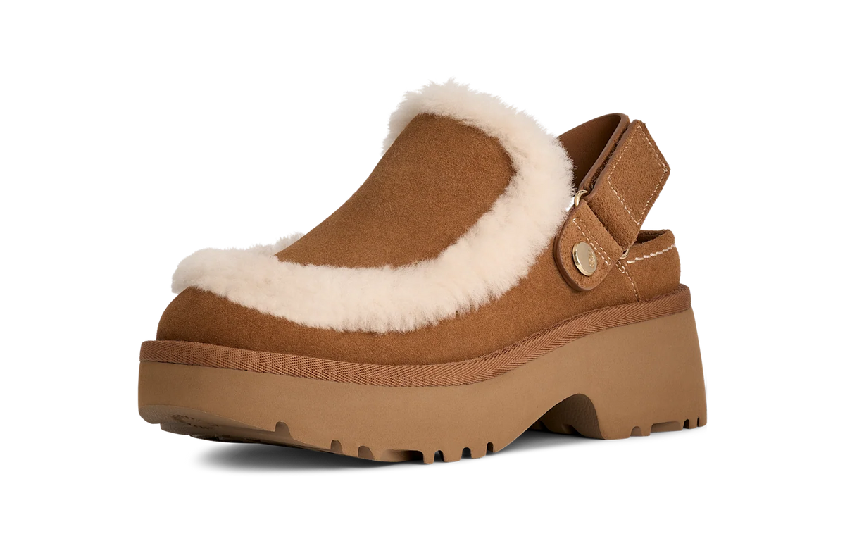 Overkicks - UGG Esmee Clog Chestnut (Womens) (1173331-CHE) - vista trasera