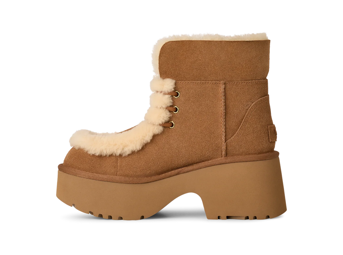Overkicks - UGG Esmee Lace Up Boot Chestnut (Womens) (1171532-CHE) - par completo