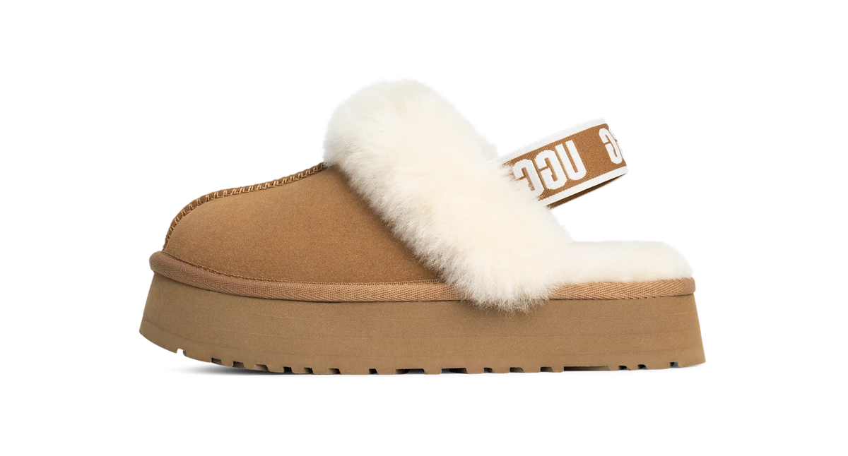 Overkicks - UGG Funkette Slipper Chestnut (Kids) (1130395K-CHE) - vista lateral