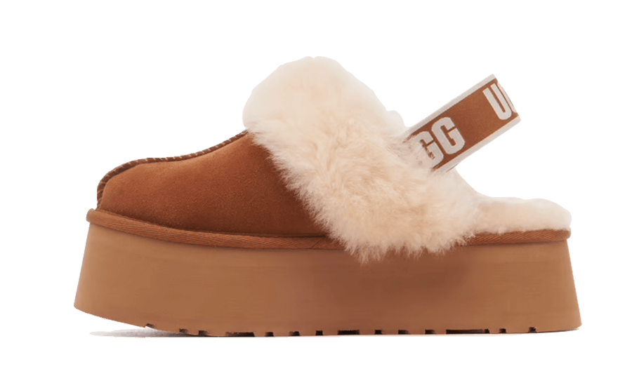 Overkicks - UGG Funkette Slipper Chestnut (Womens) (1113474-CHE) - vista lateral