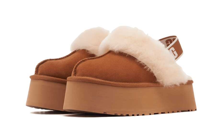 Overkicks - UGG Funkette Slipper Chestnut (Womens) (1113474-CHE) - vista trasera