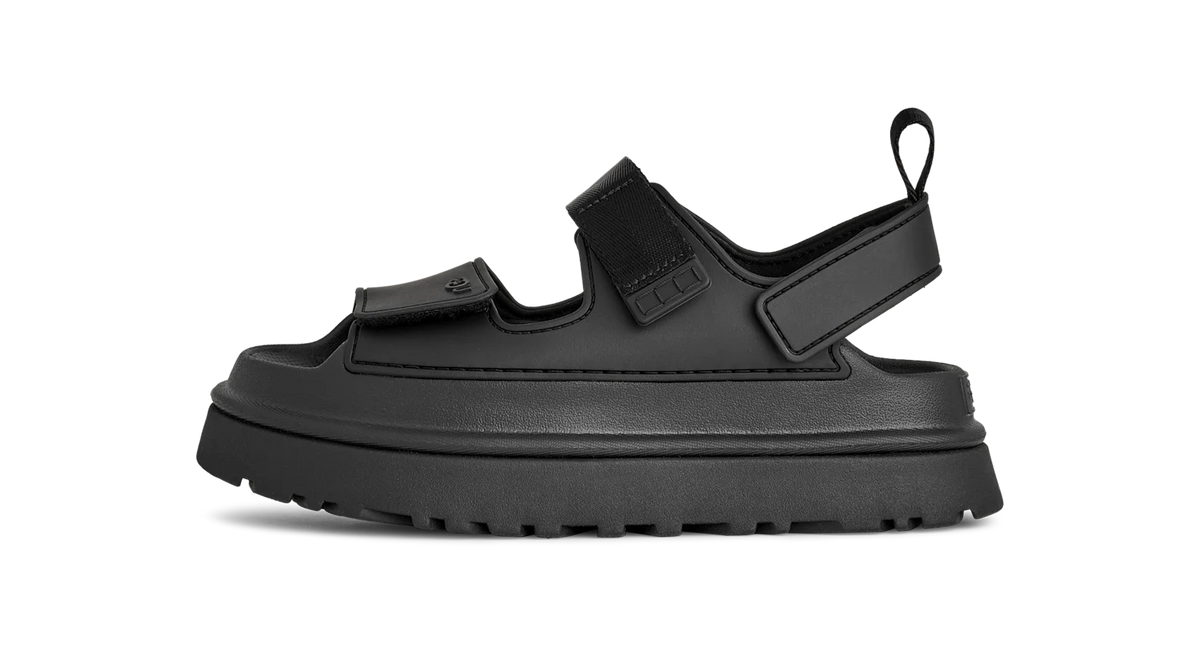 Overkicks - UGG GoldenGlow Black (Womens) (1152685-BLK) - vista lateral