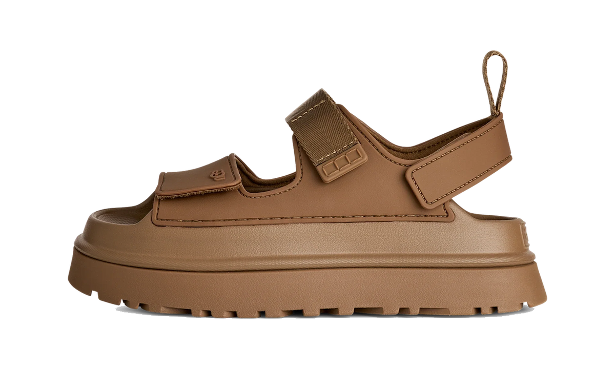 Overkicks - UGG GoldenGlow Sandal Bison Brown (Womens) (1152685-BRWN) - vista lateral