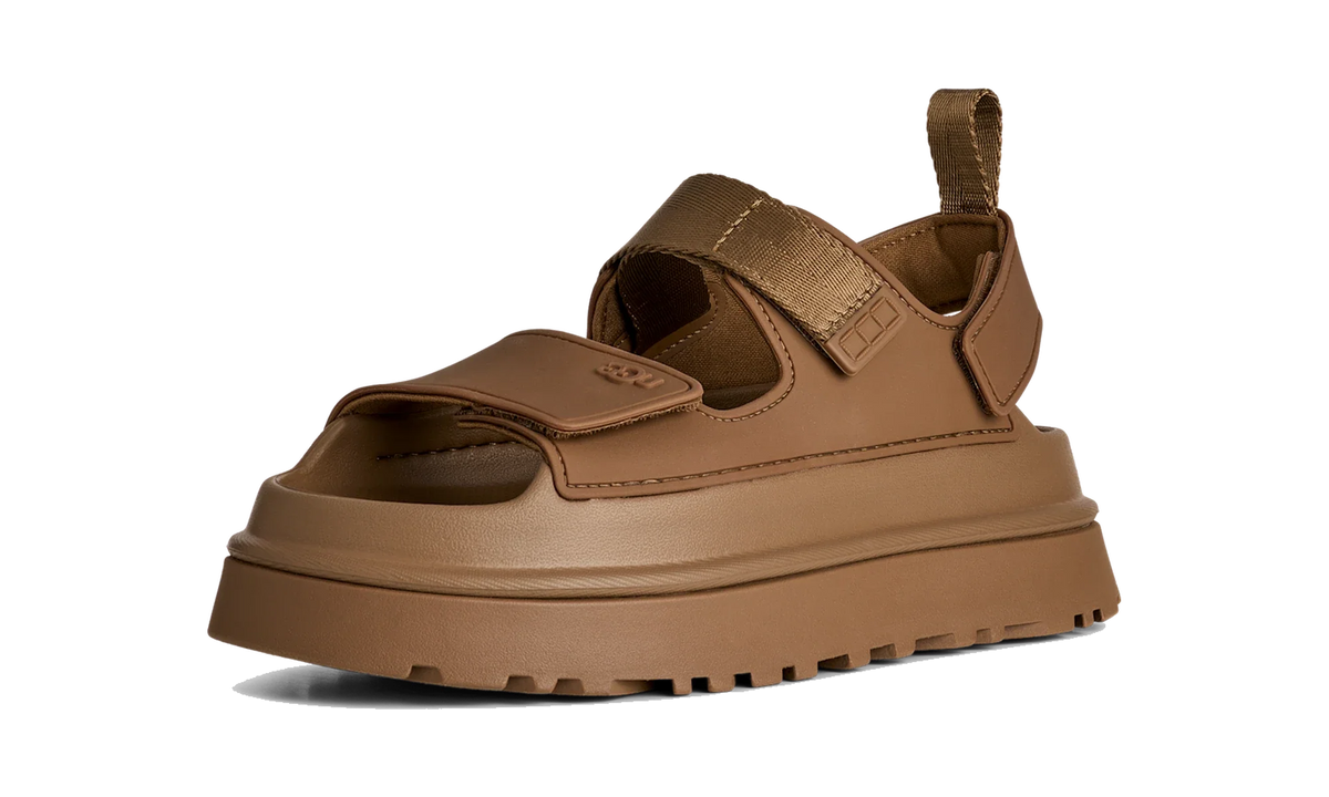Overkicks - UGG GoldenGlow Sandal Bison Brown (Womens) (1152685-BRWN) - vista trasera