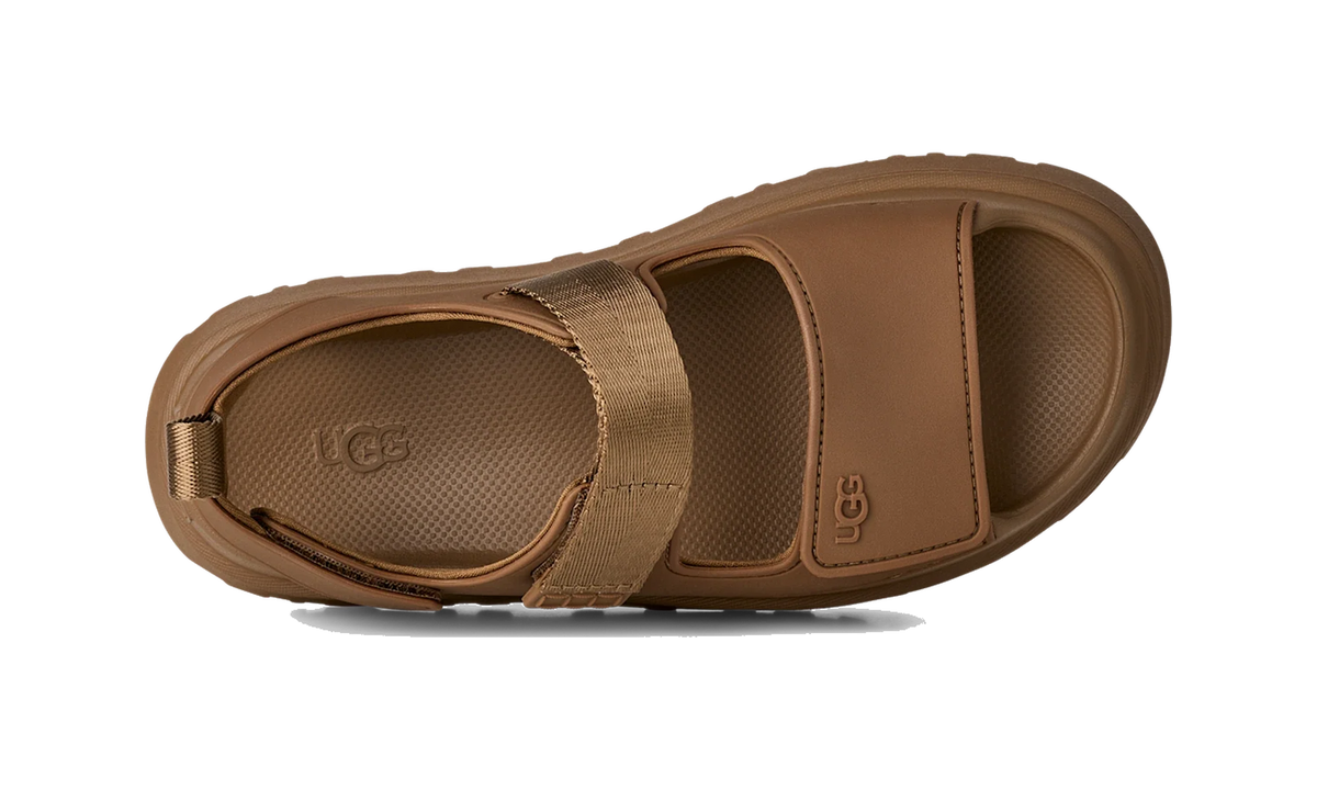 Overkicks - UGG GoldenGlow Sandal Bison Brown (Womens) (1152685-BRWN) - detalle talon