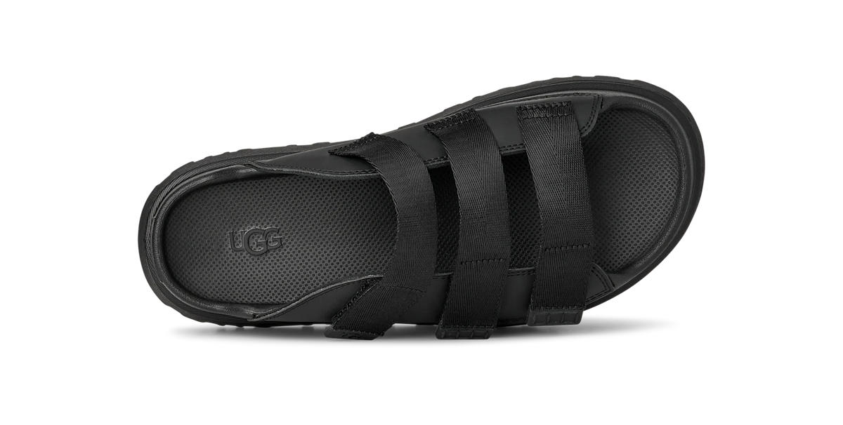 Overkicks - UGG GoldenGlow Slide Black (Womens) (1167430-BLK) - vista superior