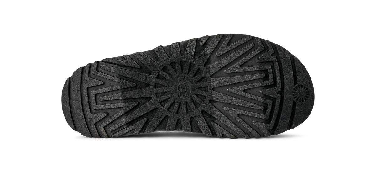Overkicks - UGG GoldenGlow Slide Black (Womens) (1167430-BLK) - detalle talon