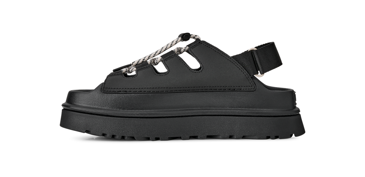 Overkicks - UGG GoldenGlow Toggle Sandal Black (Womens) (1179370-BLK) - par completo