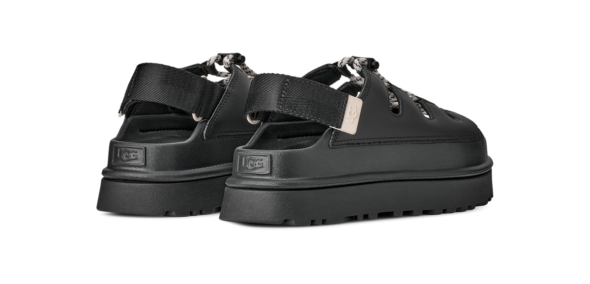 Overkicks - UGG GoldenGlow Toggle Sandal Black (Womens) (1179370-BLK) - detalle suela