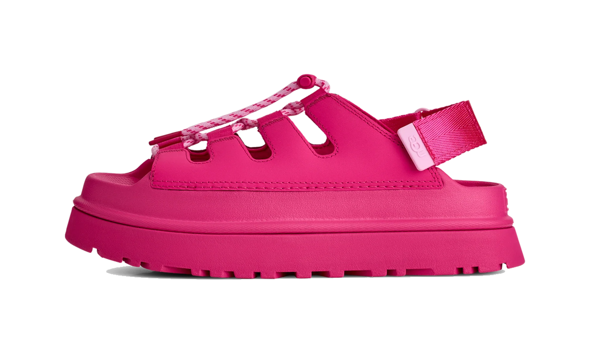 Overkicks - UGG GoldenGlow Toggle Sandal Deep Coral (Womens) (1179370-DPCR) - vista lateral