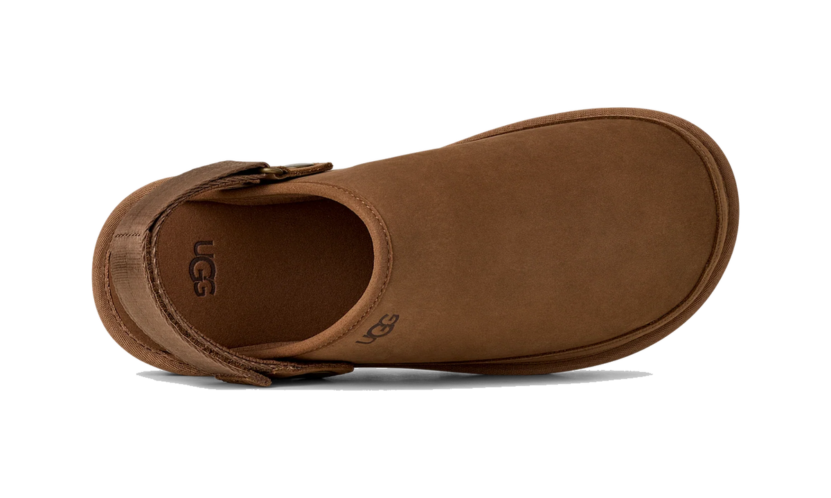 Overkicks - UGG Goldencoast Clog II Nubuck Dark Chestnut (1178670-DKC) - detalle talon