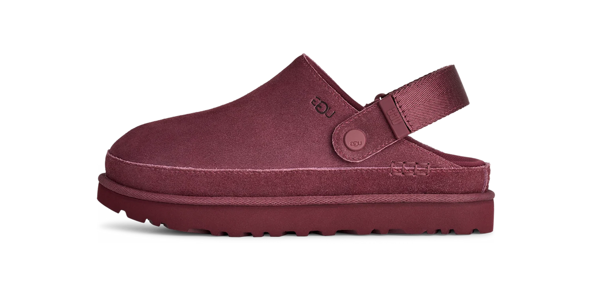 Overkicks - UGG Goldenstar Clog Burnt Magenta (Womens) (1138252-BTMG) - vista lateral