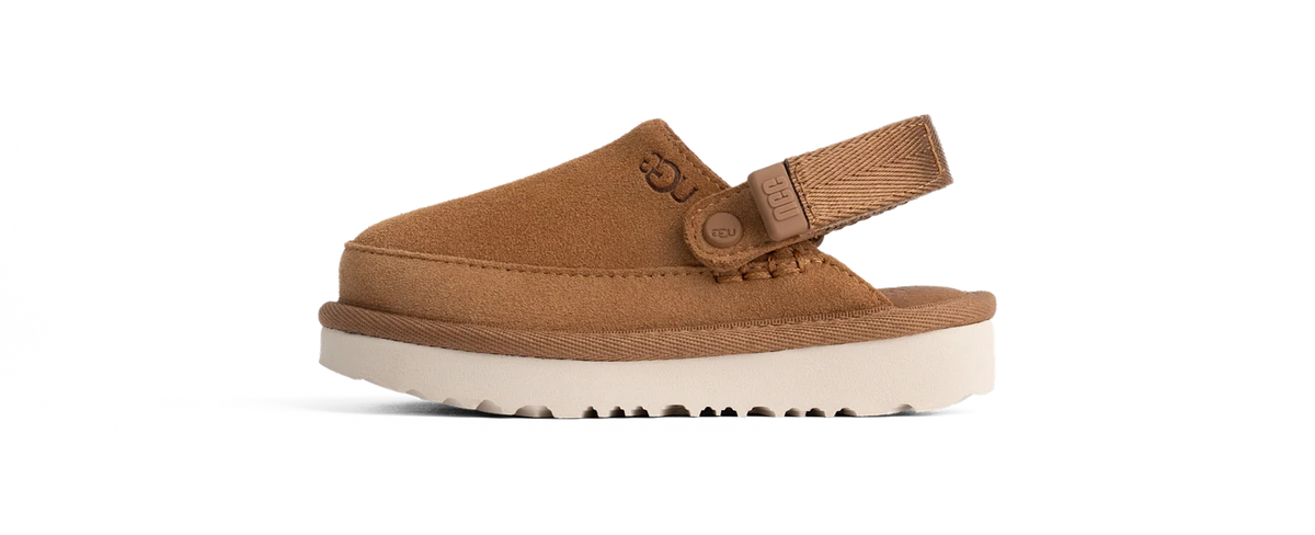 Overkicks - UGG Goldenstar Clog Chestnut (Toddler) (1159770T-CHE) - vista lateral