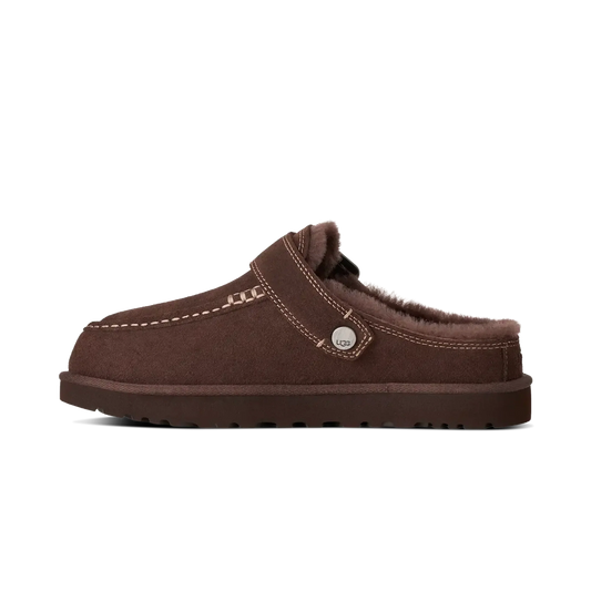 Overkicks - UGG Goldenstar Evelina Clog Burnt Cedar (Women's) (1180251-BCDR) - vista lateral