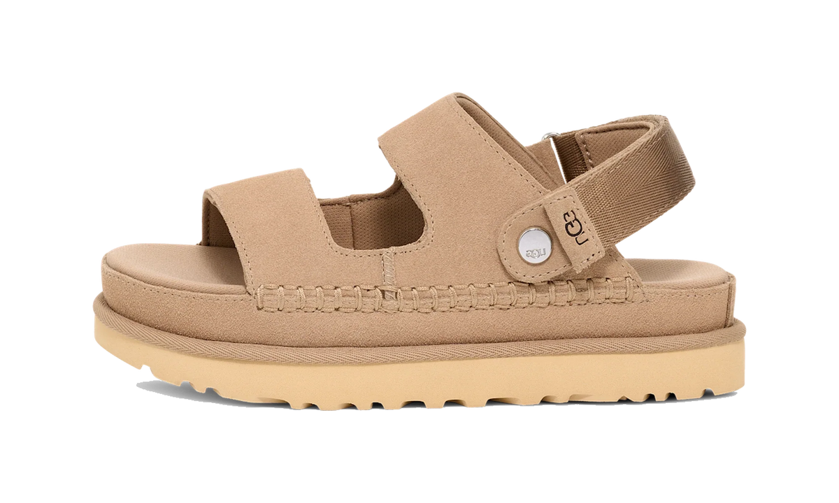 Overkicks - UGG Goldenstar Glide Sandal Sand (Womens) (1167399-SAN) - vista lateral