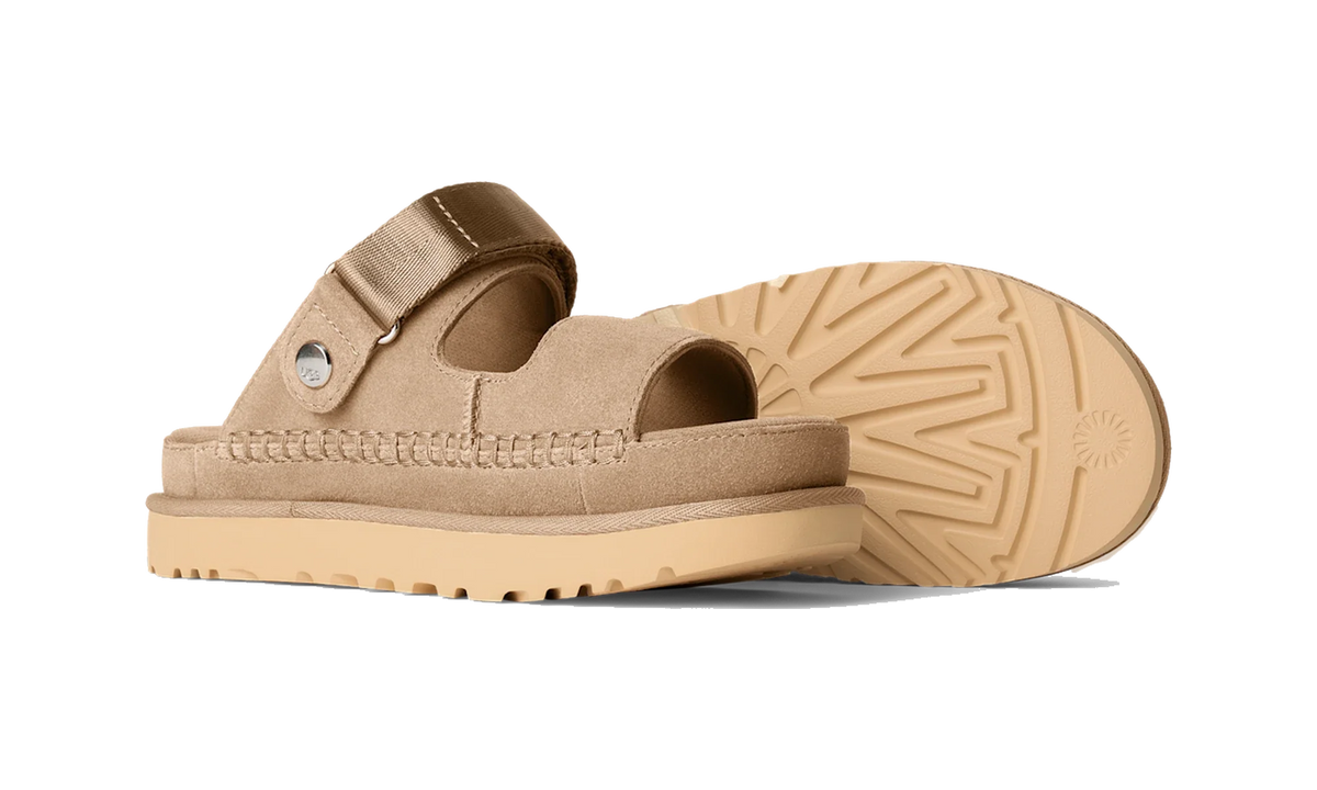 Overkicks - UGG Goldenstar Glide Sandal Sand (Womens) (1167399-SAN) - par completo