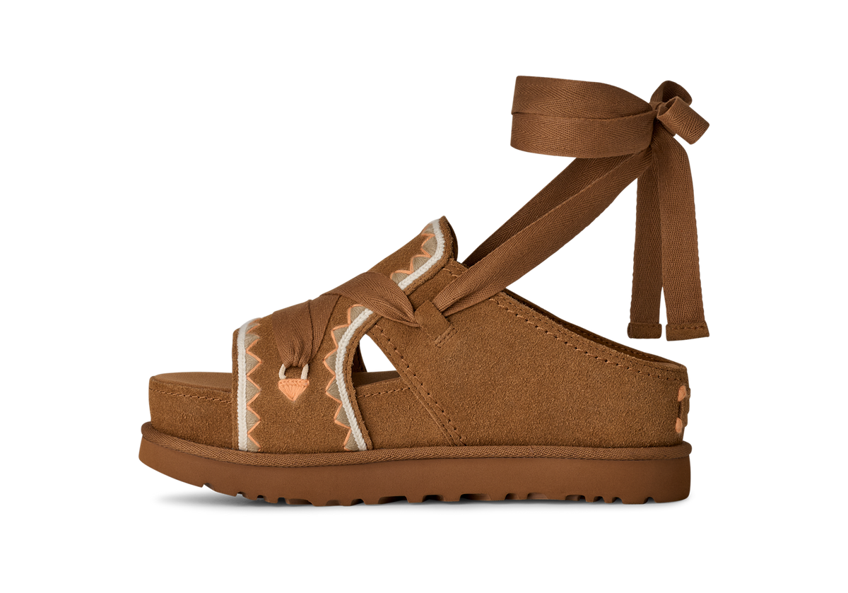 Overkicks - UGG Goldenstar Hi Artistitch Slide Chestnut Multi (Womens) (1175133-CHMU) - par completo