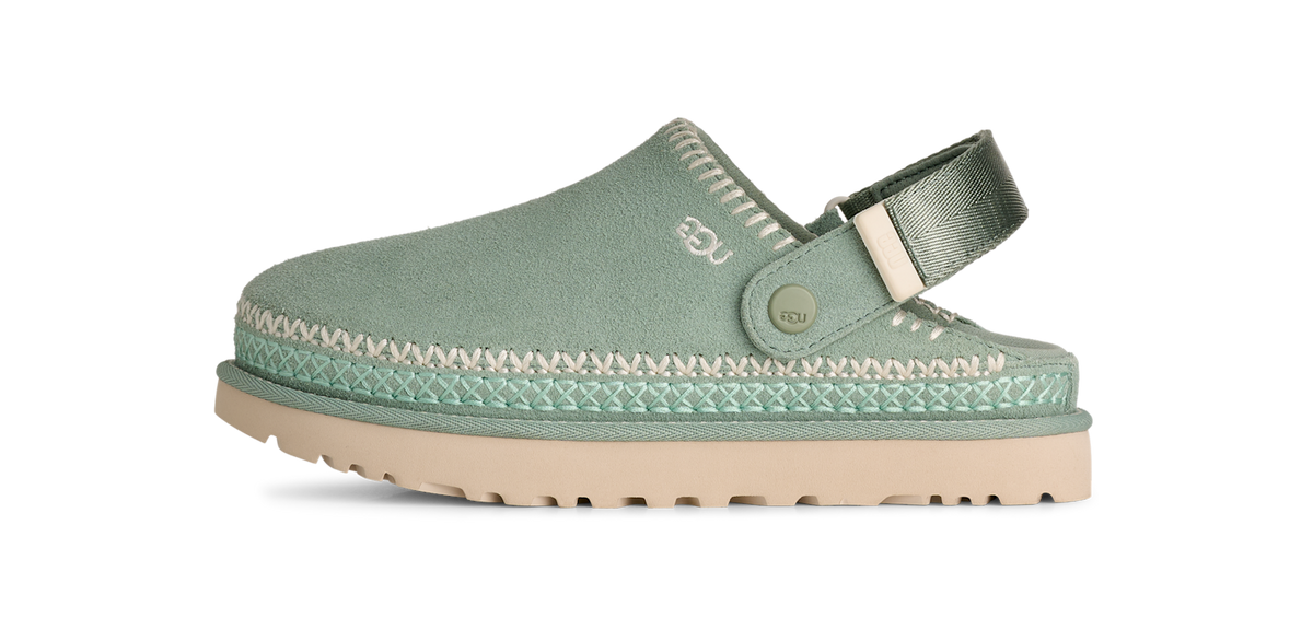 Overkicks - UGG Goldenstar Meadow Accent Clog Artichoke (Womens) (1177270-ART) - vista lateral