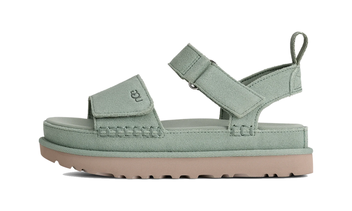 Overkicks - UGG Goldenstar Platform Sandal Artichoke (Womens) (1136783-ART) - vista lateral