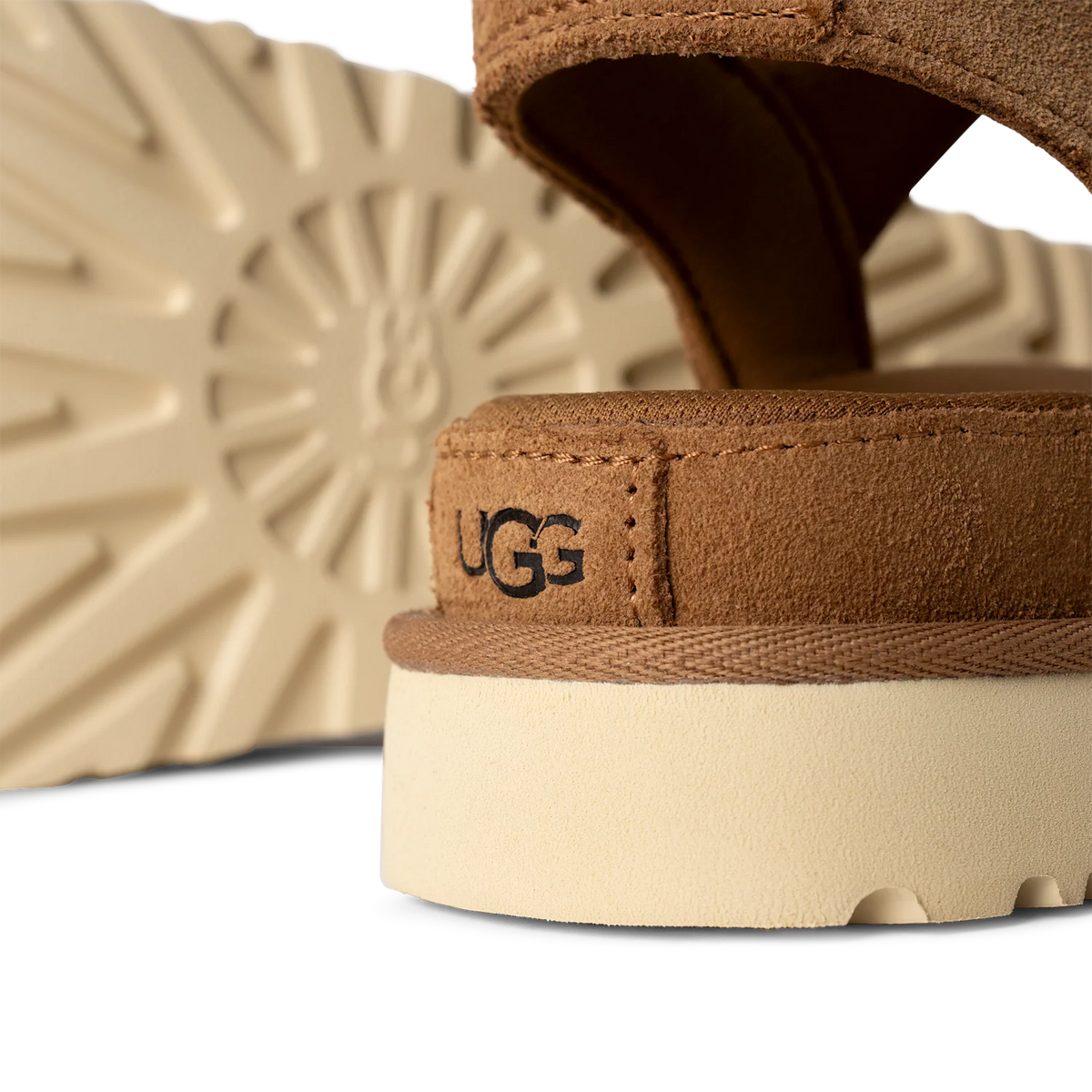 Overkicks - UGG Goldenstar Platform Sandal Chestnut (Womens) (1136783-CHE) - vista superior
