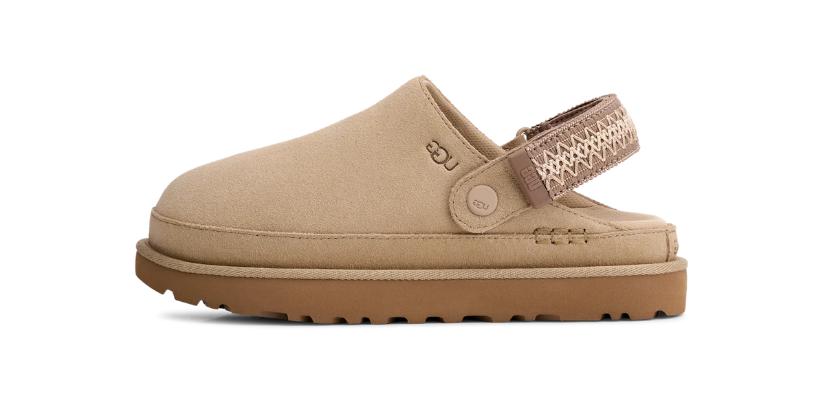 Overkicks - UGG Goldenstar UGGbraid Clog Mustard Seed (Womens) (1177710-MDSD) - vista lateral